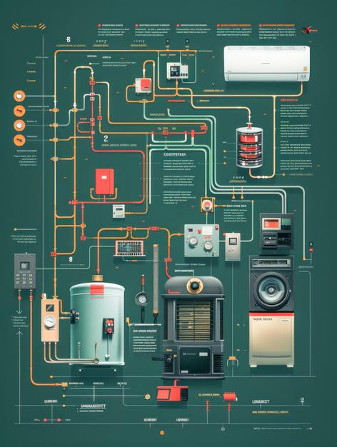 HVAC engineering layout and sustainability design plan